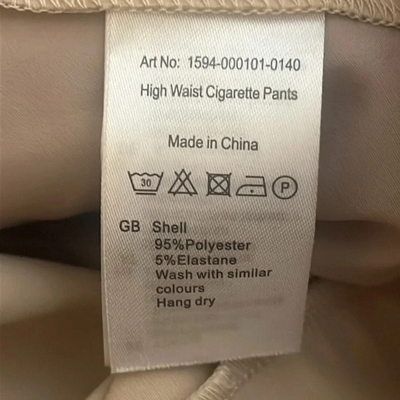 Chic Cream Women's Trousers - Picture 7 of 8